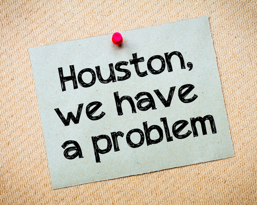 Houston,,We,Have,A,Problem,Message.,Recycled,Paper,Note,Pinned