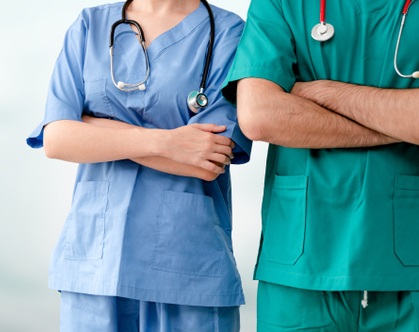 Doctor,And,Nurse,In,Hospital.,Healthcare,And,Nursing,Service.
